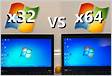 Windows 7 64 bits vs 32 bits Subine